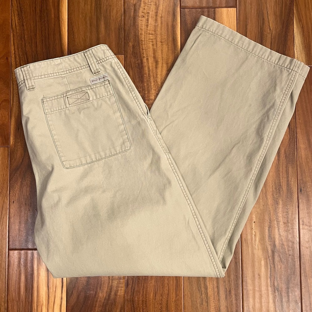 Royal Robbins Canvas Pants Mens 34x31 Khaki Tan Straight Leg Hiking Outdoor